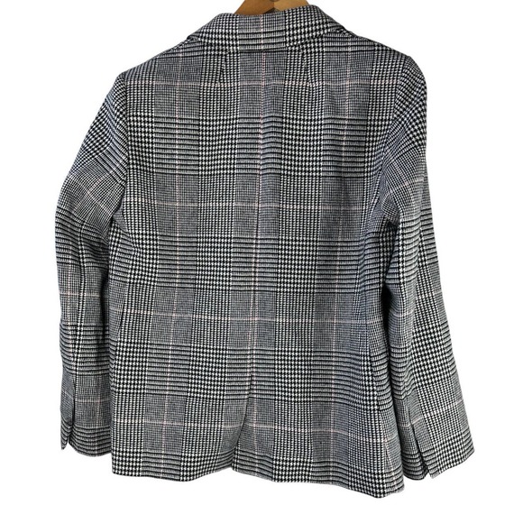 J. Crew Boyfriend Blazer Jacket Plaid Wool Blend J5658 Women's Size 14 - Picture 3 of 6